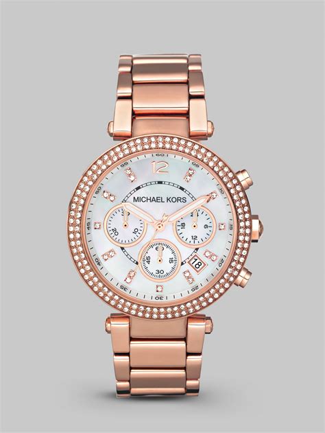 michael kors mother of pearl|Michael Kors Chronograph Mother of Pearl Dial Ladies Watch .